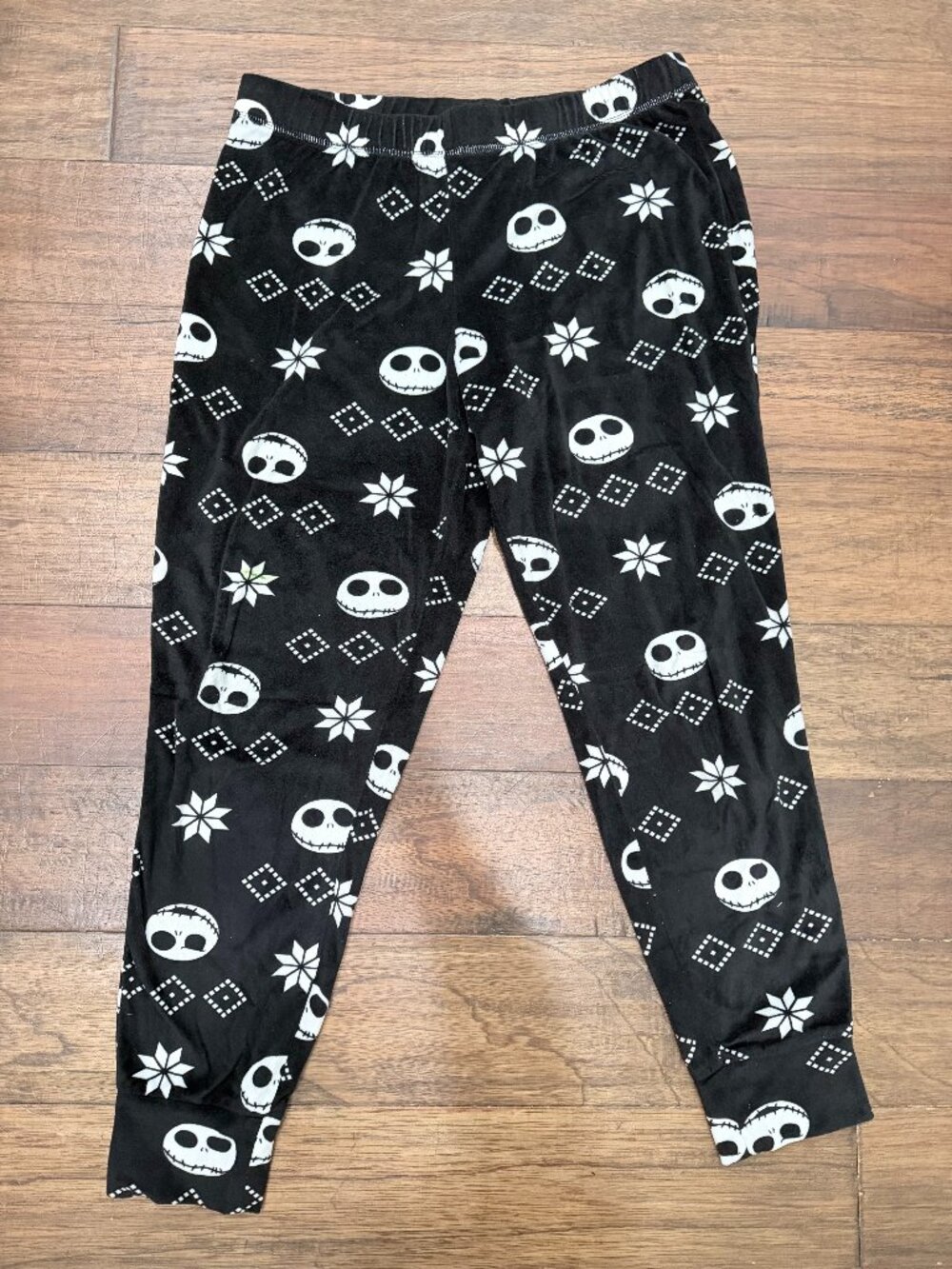 Disney Nightmare Before Christmas Jack Skellington Plush Pajama Pants M